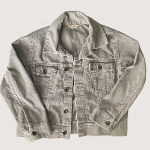 Land’s End Kids Corduroy Jacket Grey Size Small